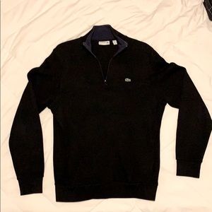Lacoste Ribbed Quarter-Zip Sweatshirt | NWOT